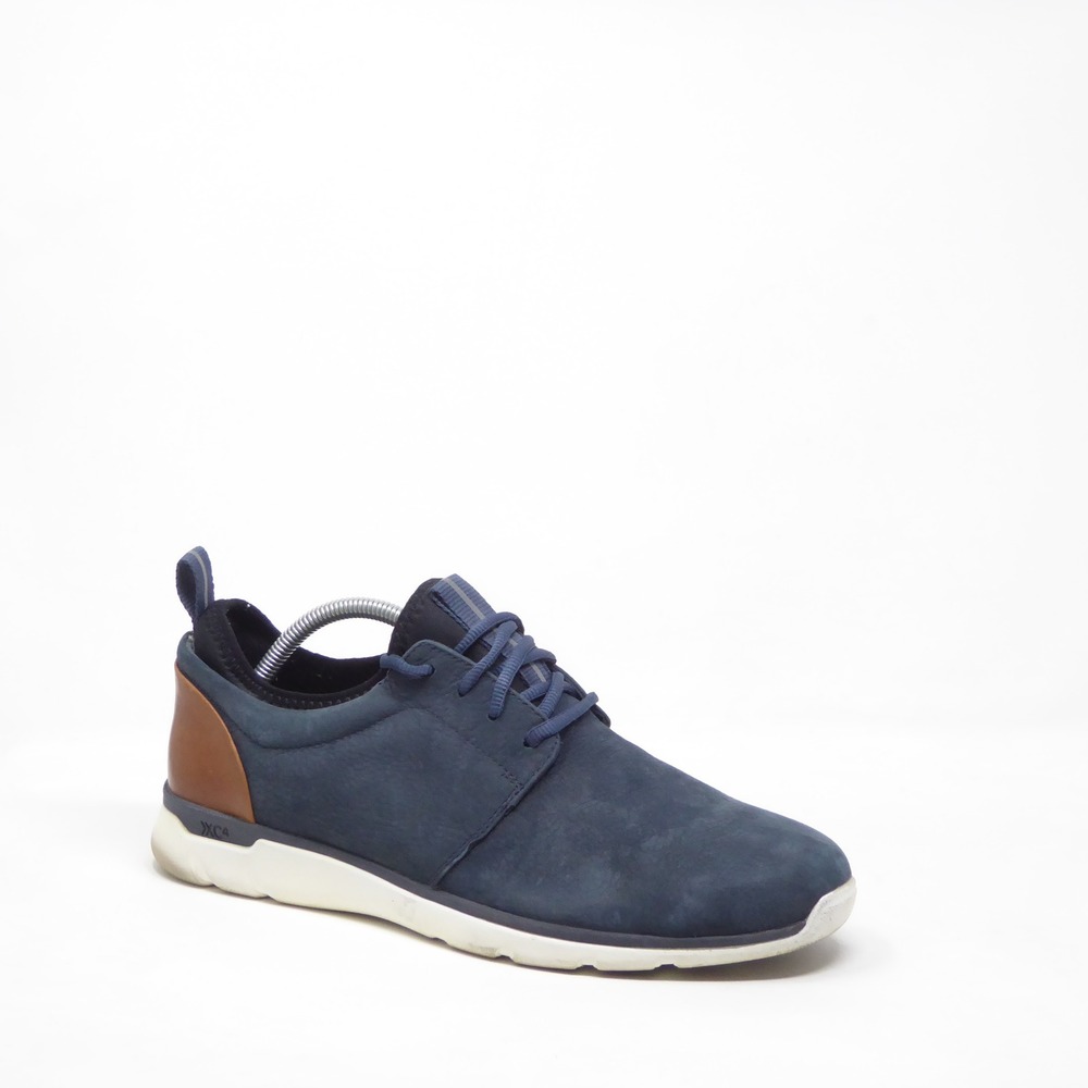 Johnston & Murphy Mens Prentiss XC4 Sneakers Blue Waterproof Leather 10.5